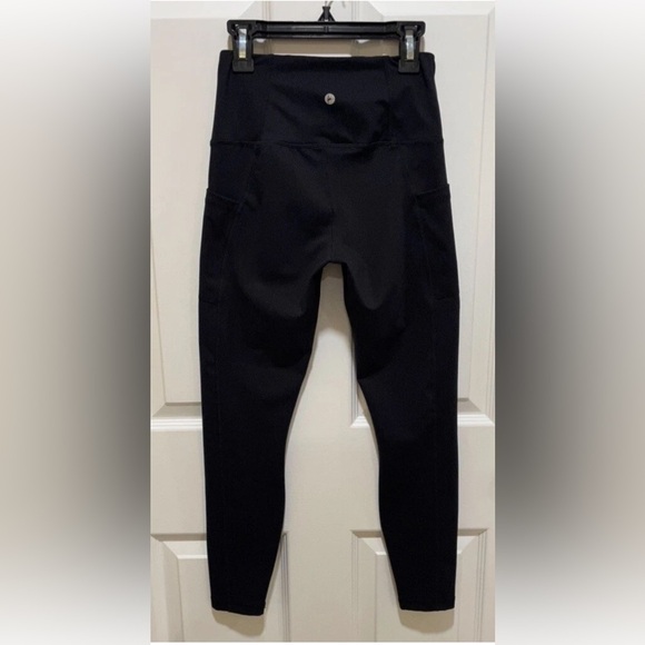 90 Degree by Reflex Women’s High Waist Ankle Leggings Black Size Large - Picture 3 of 6